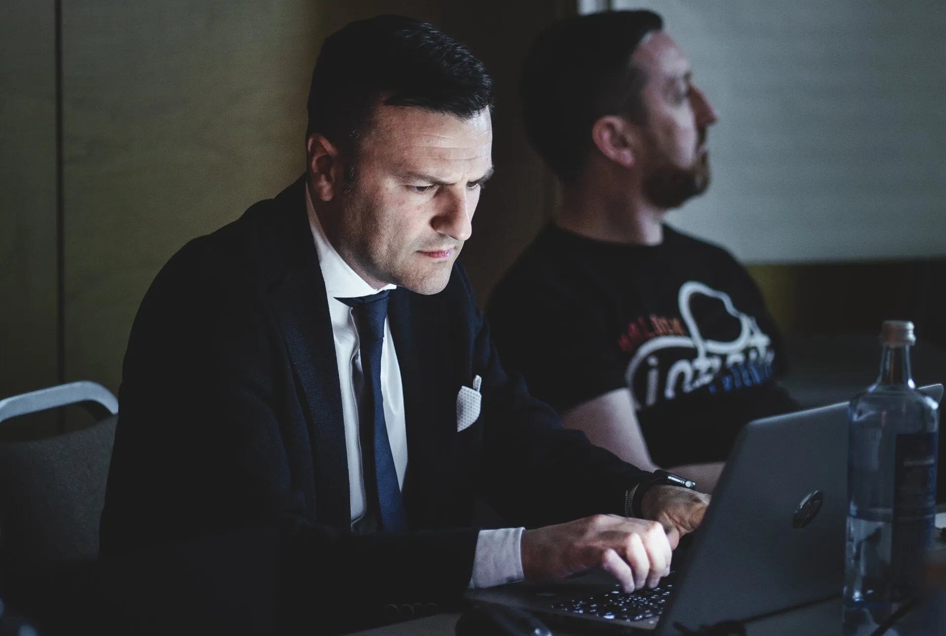 Adriano concentrating on a technical problem