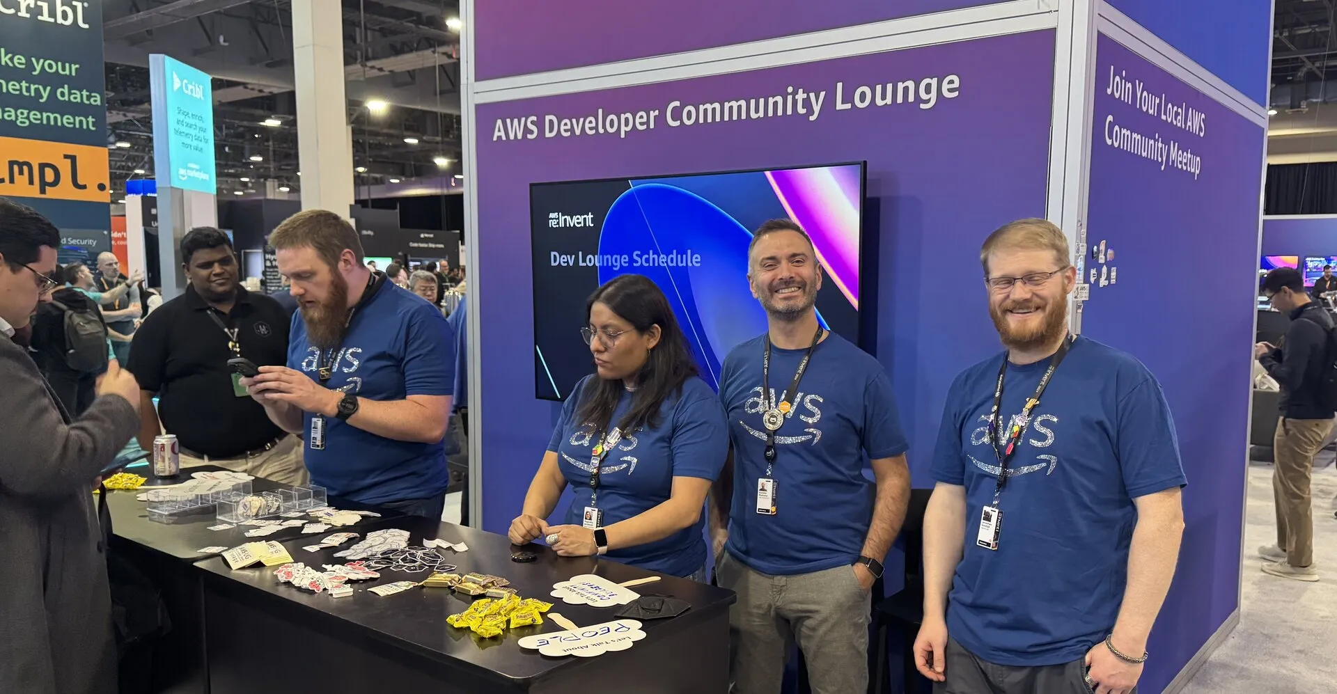 Logicata team in the AWS Builder Lounge