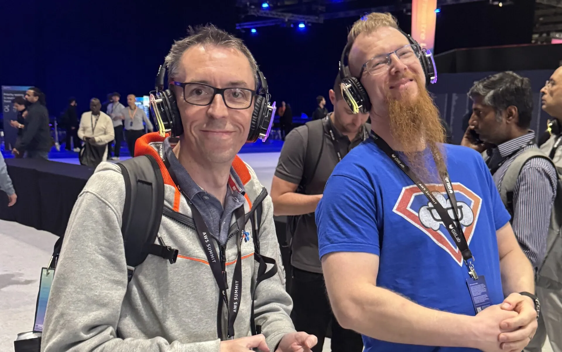 Dave and Ryan collaborating on infrastructure