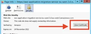 Firefox view certificate details 2