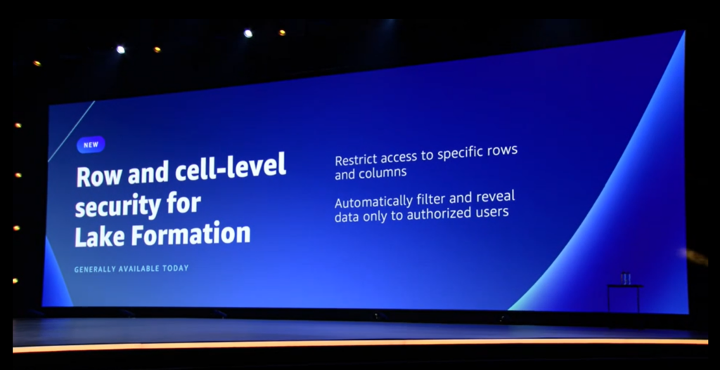 Row and Cell Level Security for Lake Formation