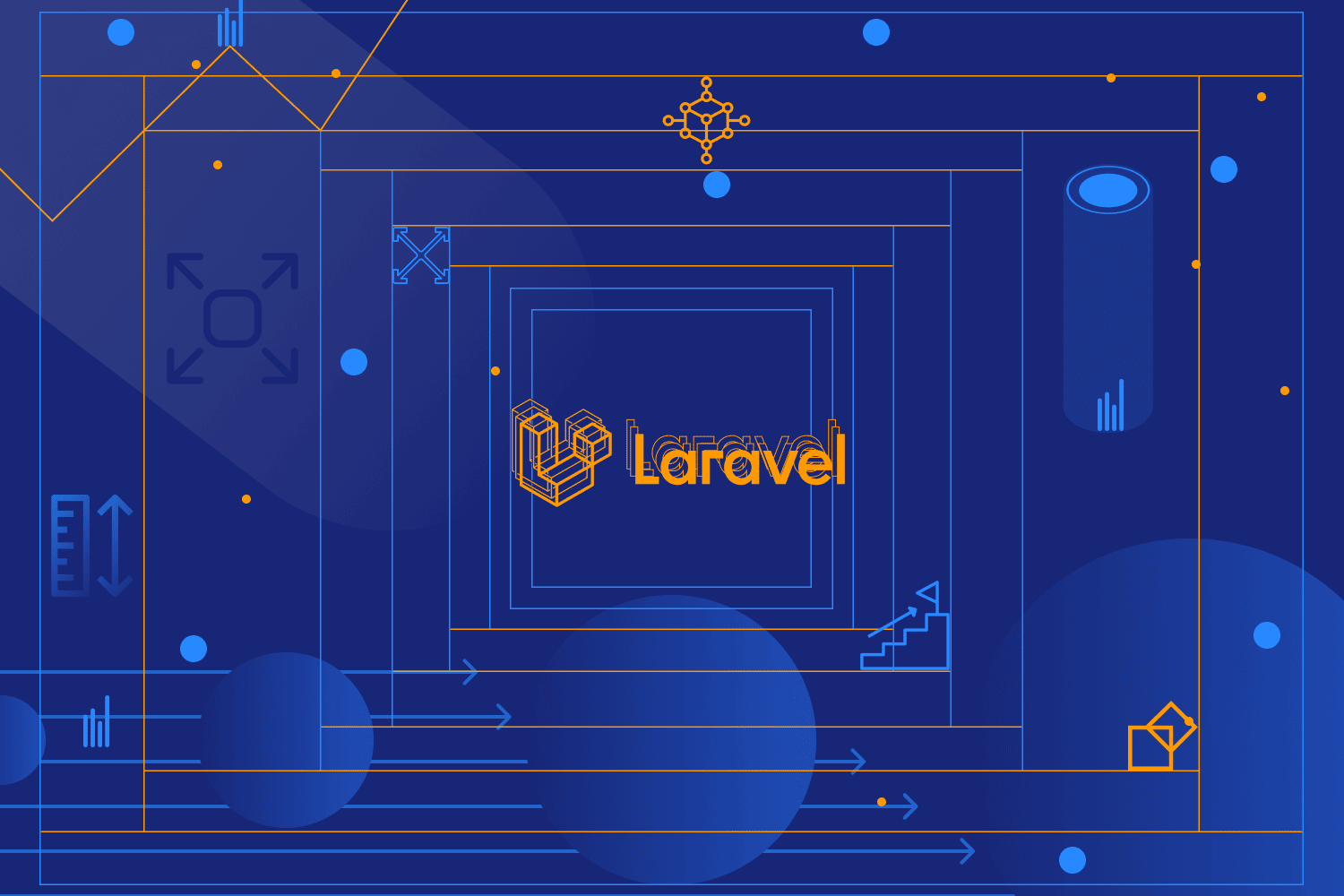 Graphic depicting Laravel on AWS